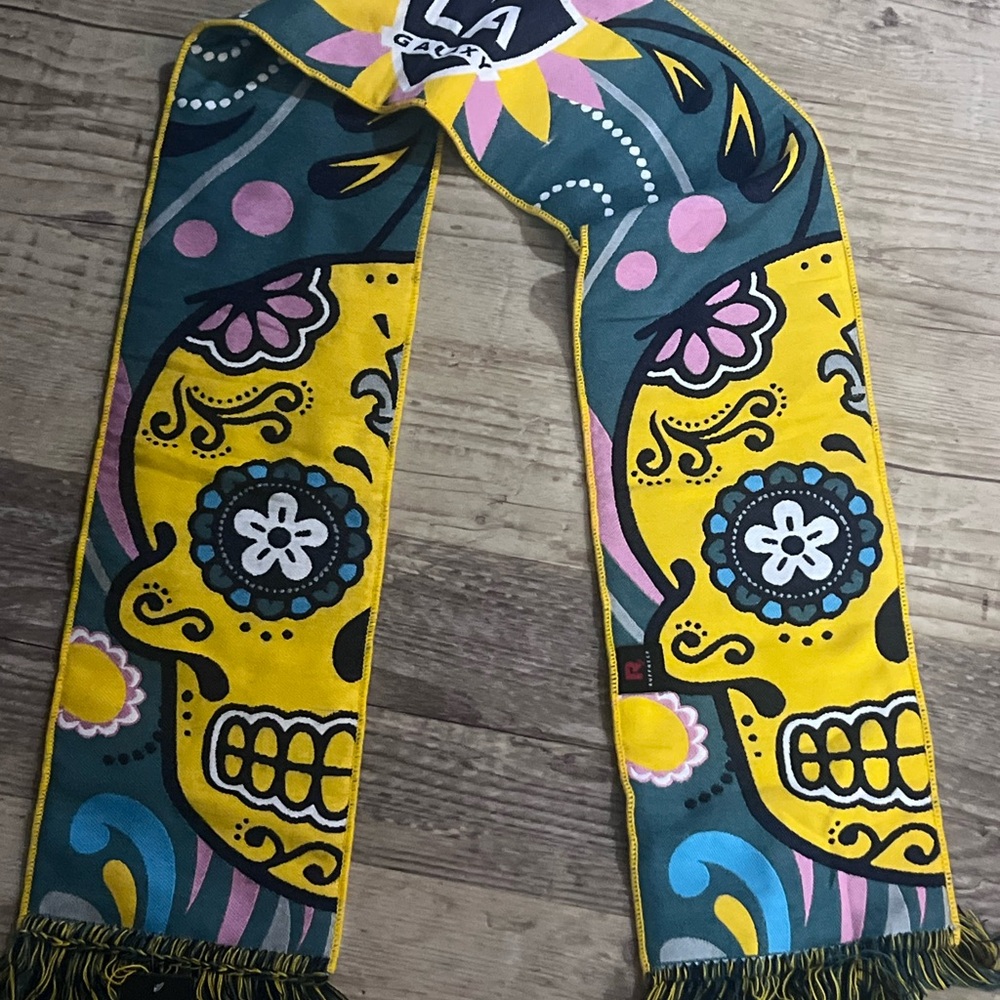 LA Galaxy Colorful Sugar Skull Scarf
